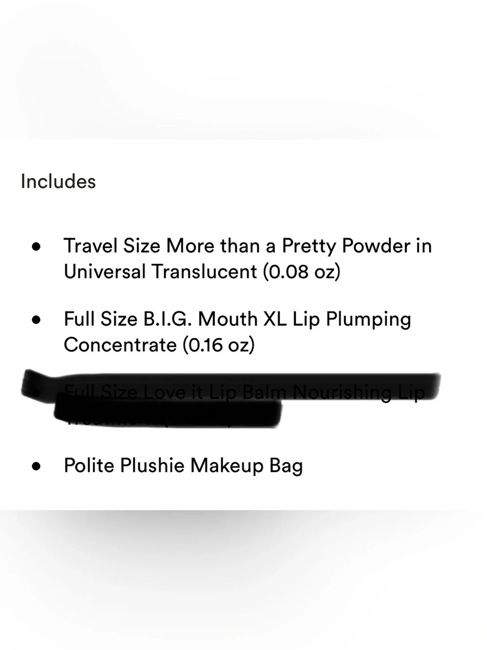 Polite Society Pink Quilted Makeup Bag with Lip Plumper and Setting Powder NWT